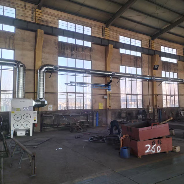 河北某大型铁塔生产企业焊接烟尘整体除尘系统